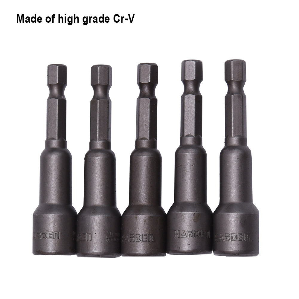 Harden 5pcs Magnetic Nut Drivers  Size12mm