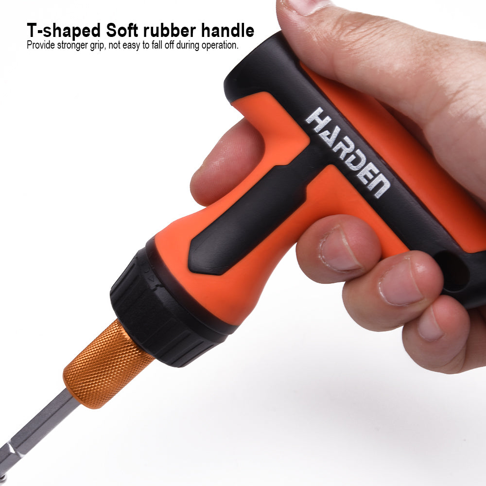 Harden 46Pcs Ratchet Screwdriver & Bits Set 551046
