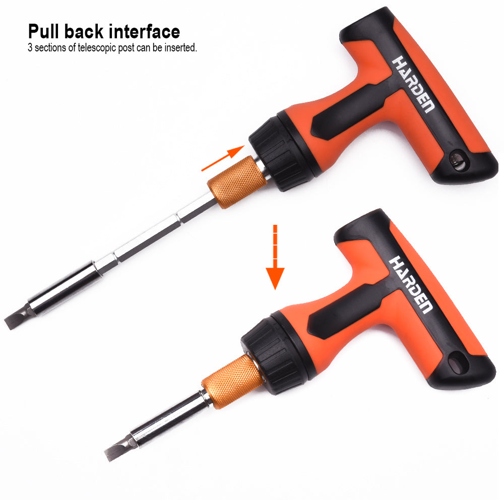 Harden 46Pcs Ratchet Screwdriver & Bits Set 551046