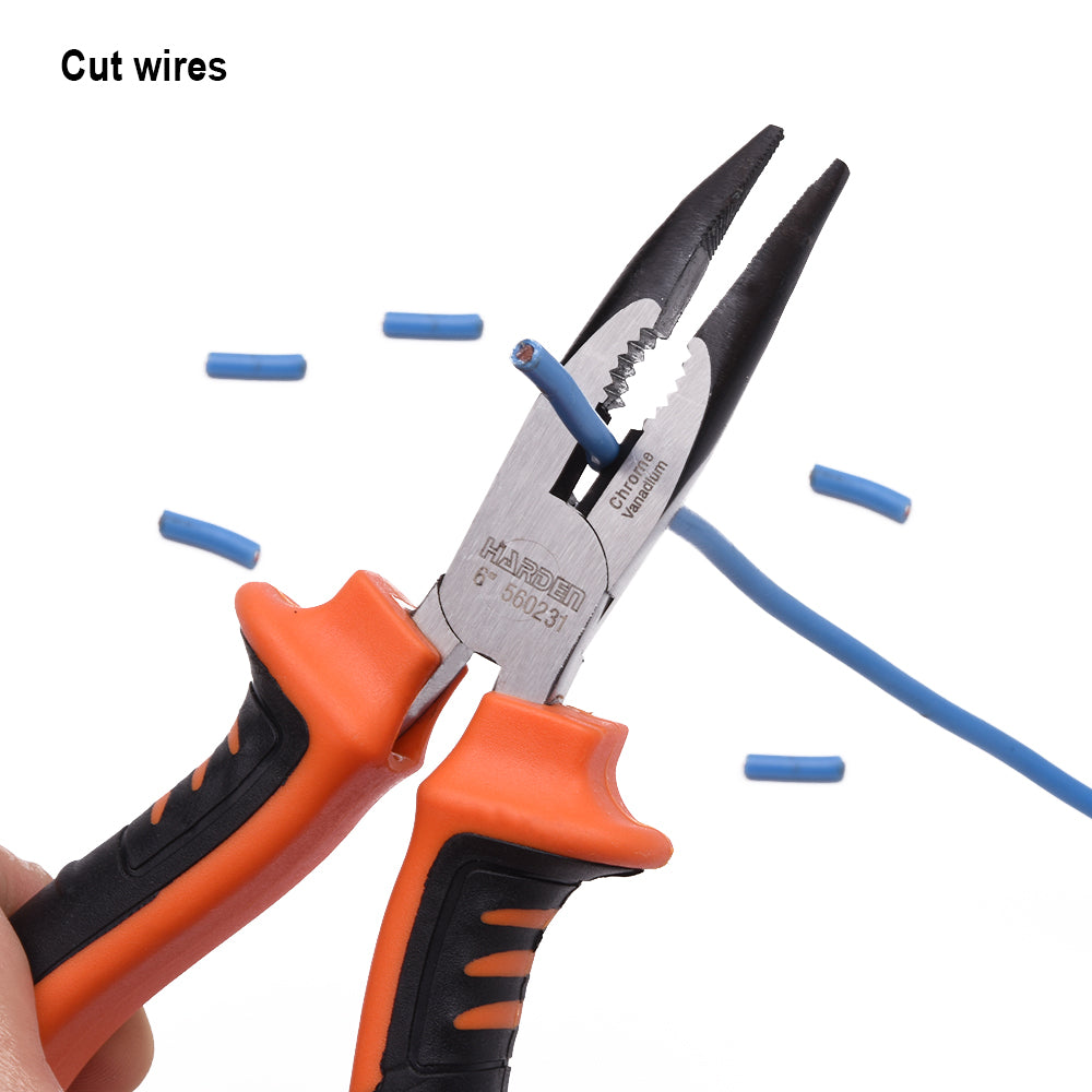 Harden Pro Bent Nose Plier 6"