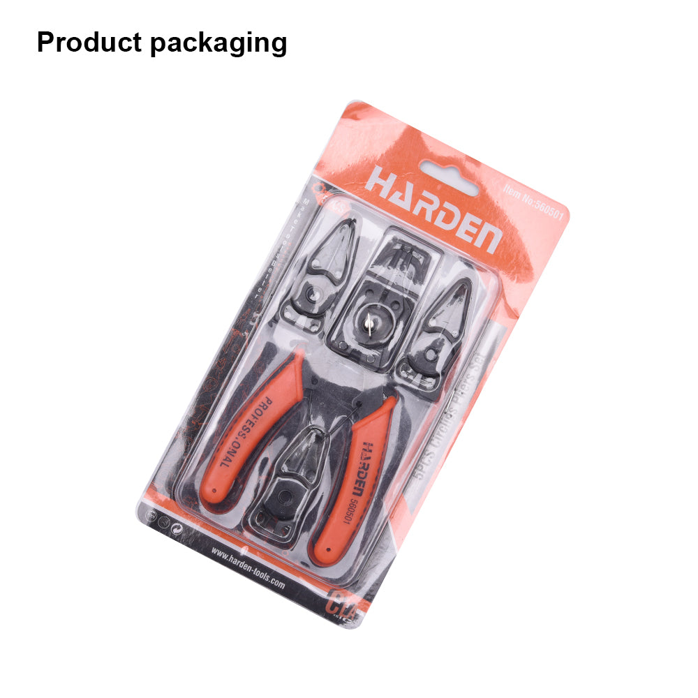 Harden 5Pcs Circlips Pliers Set