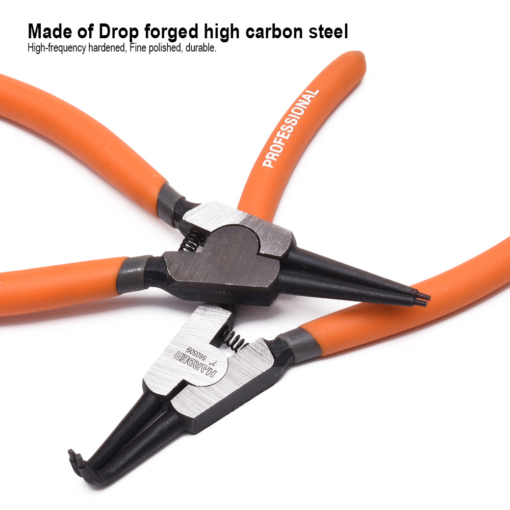 Harden Circlip Plier External Bent Jaw Size 9"