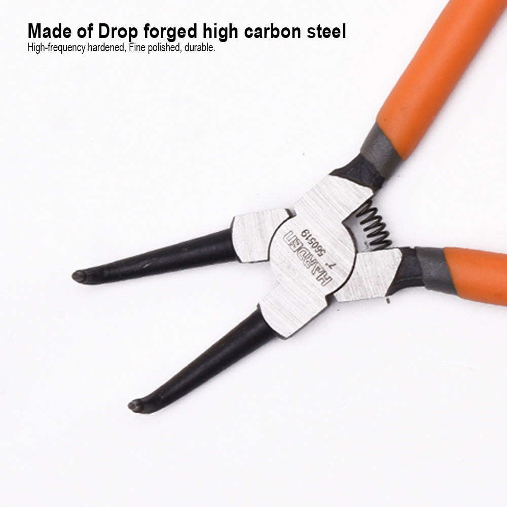 Harden Circlip Plier Internal Bent Jaw Size 7"