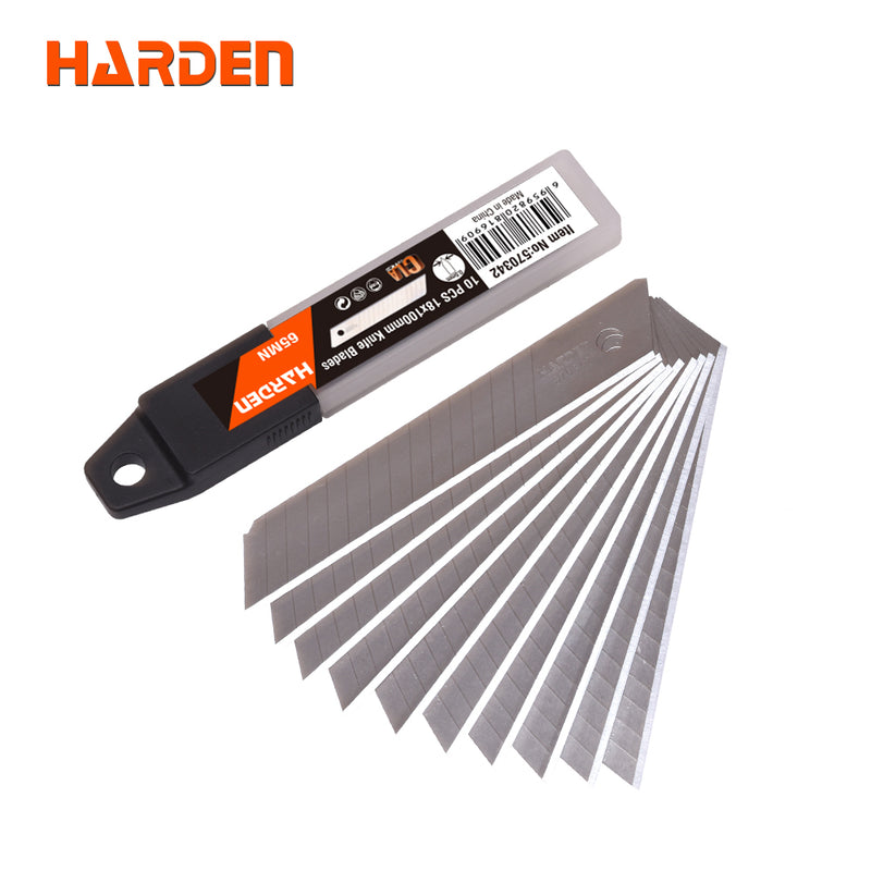 Harden 10Pcs 18x100mm Knife Blades 570342