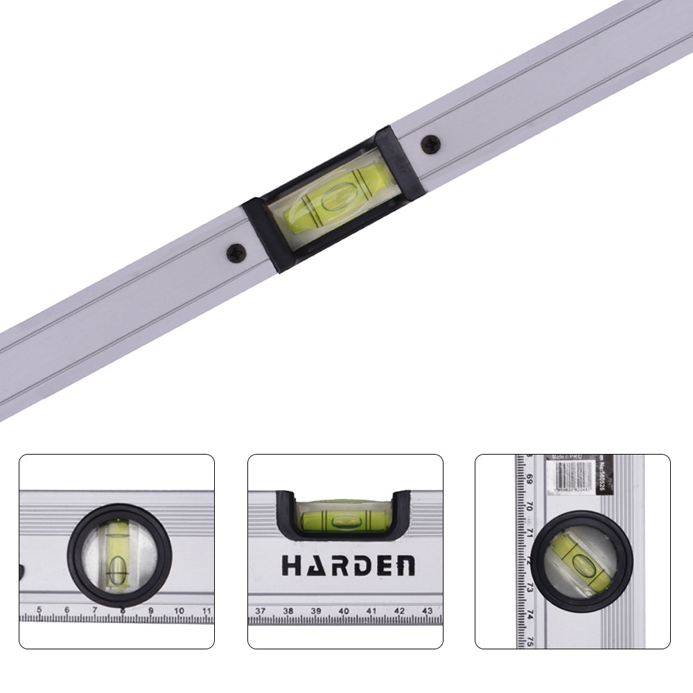 Harden Aluminium Three Vials Magnetic Level 40" 580507