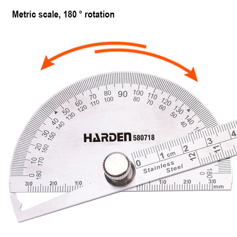 Harden Bevel Protractor Stainless Steel Size 90 X 150mm