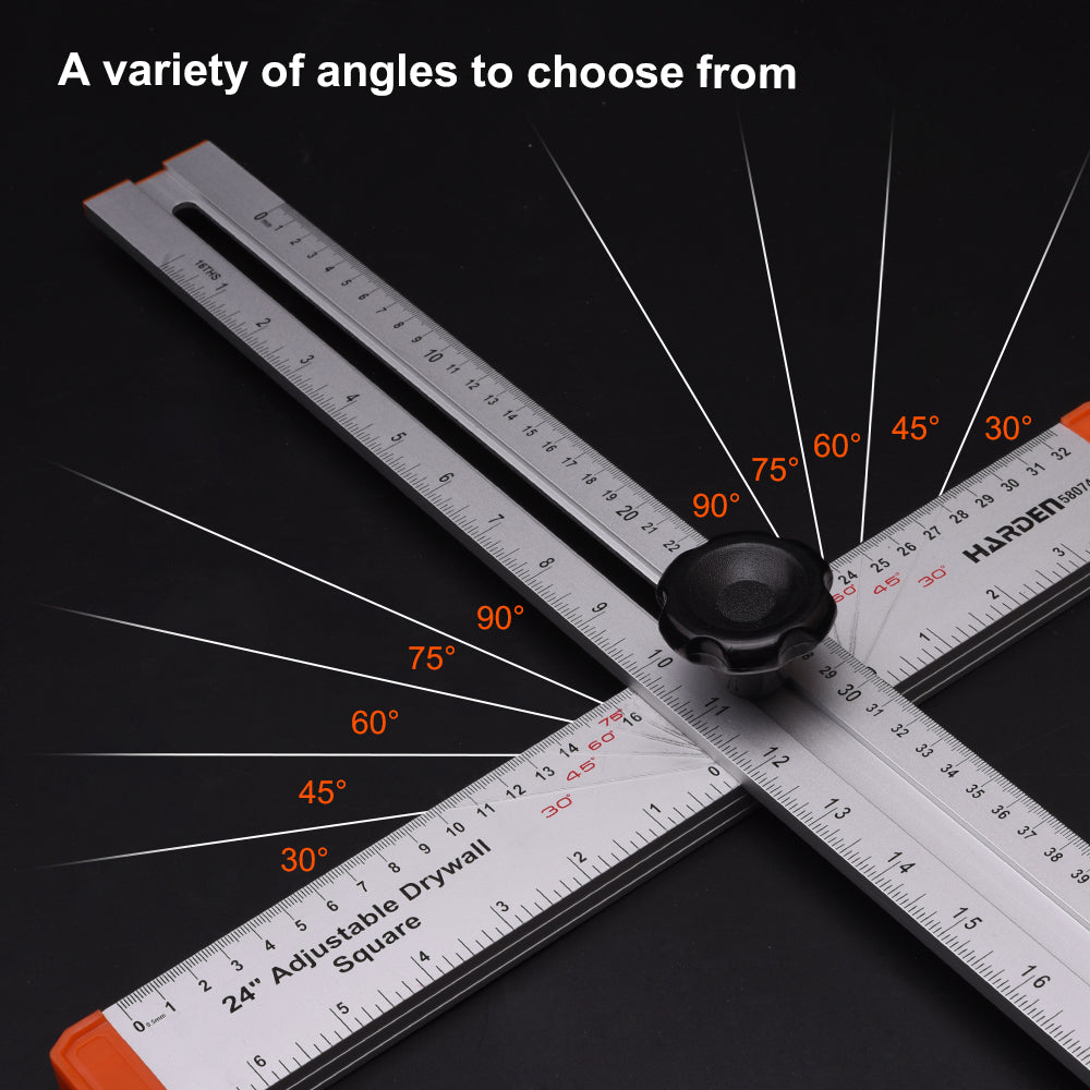 Harden 24" /600mm Adjustable T-shaped Square Ruler 580746