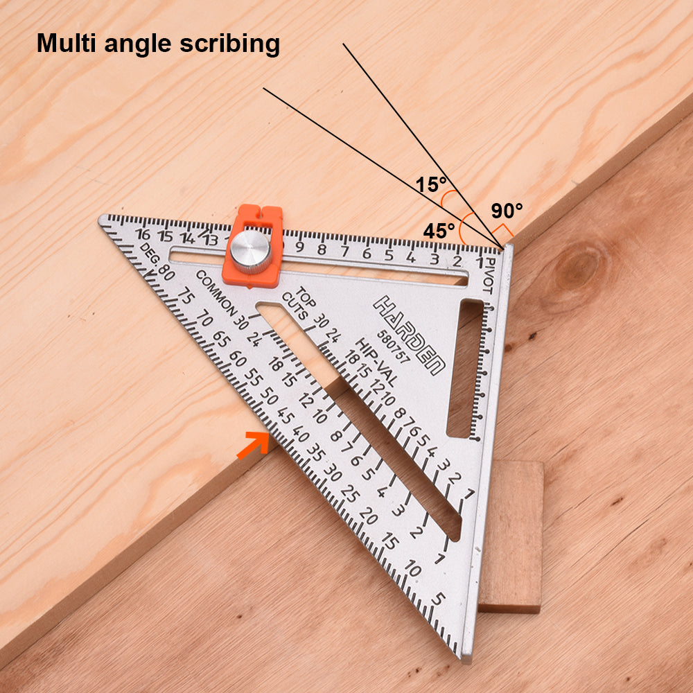 Harden 7"/178mm Multi-purpose Triangle Square 580757