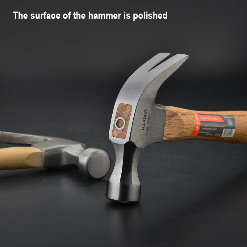 Harden Claw Hammer with Oak Wood 0.50kg/16oz
