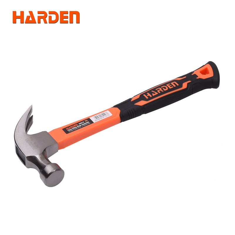 Harden Claw Hammer with Fiberglass Handle 0.50kg/16oz