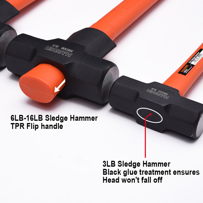 Harden 3lb Sledge Hammer  Fiberglass Handle 590323