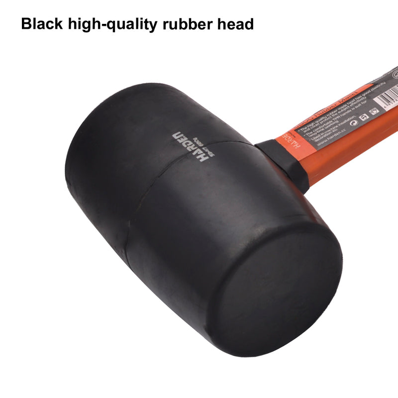 Harden Rubber Mallet with  Firbregalss Handle 700g