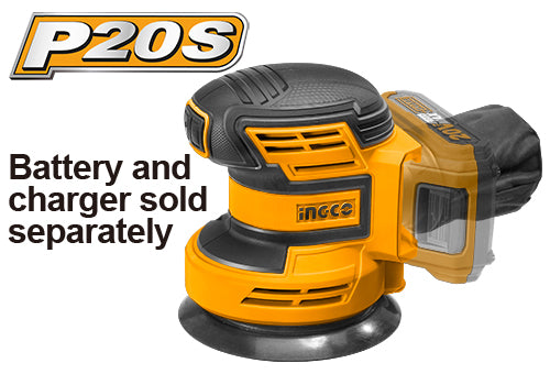 Ingco Cordless random orbit sander 20v CROSLI2001