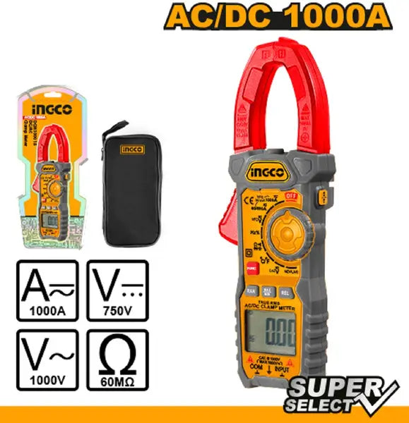Ingco DC/AC clamp meter 6000 counts DCM100015