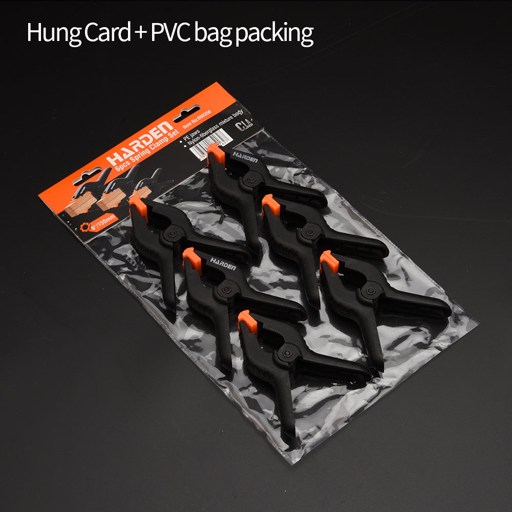 Harden 6Pc x 4" Spring Clamp Set