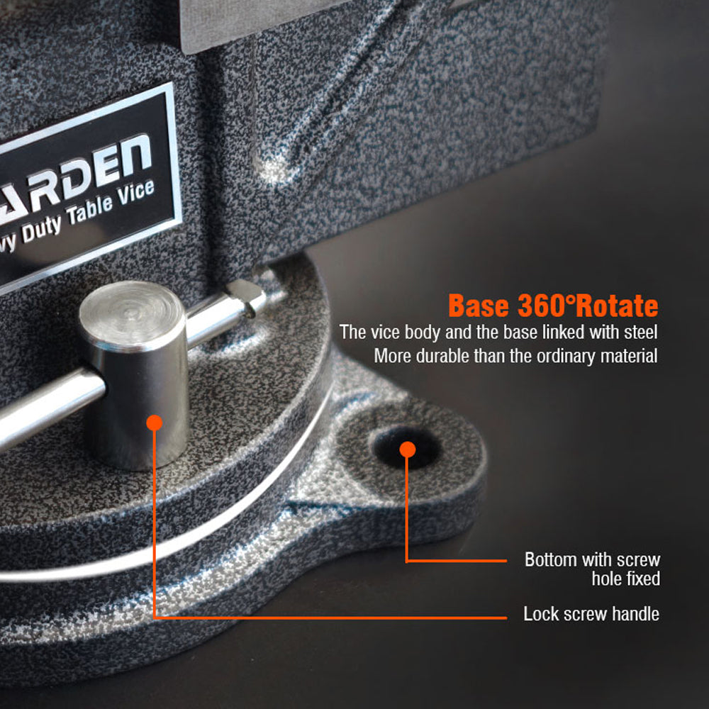 Harden 8"/36.5kg Heavy Duty Table Vice