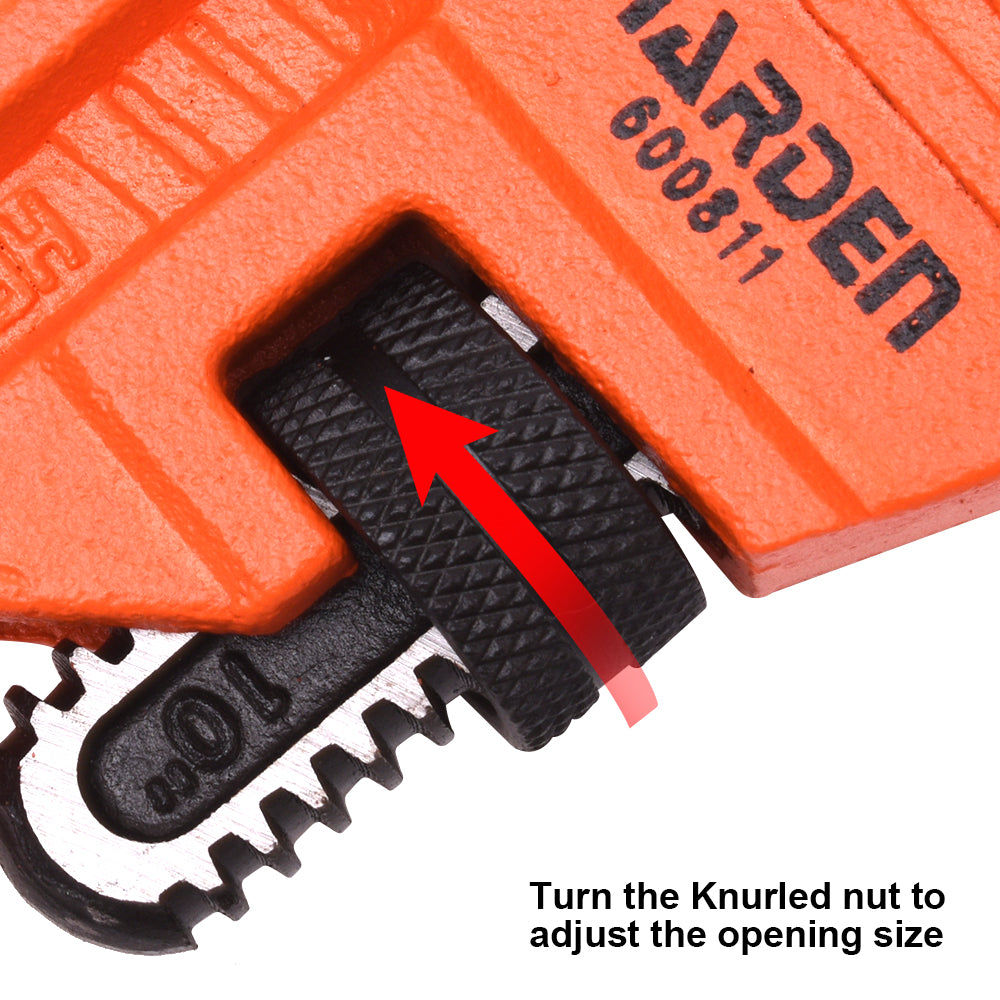 Harden Heavy Duty Pipe Wrench 10" 600811
