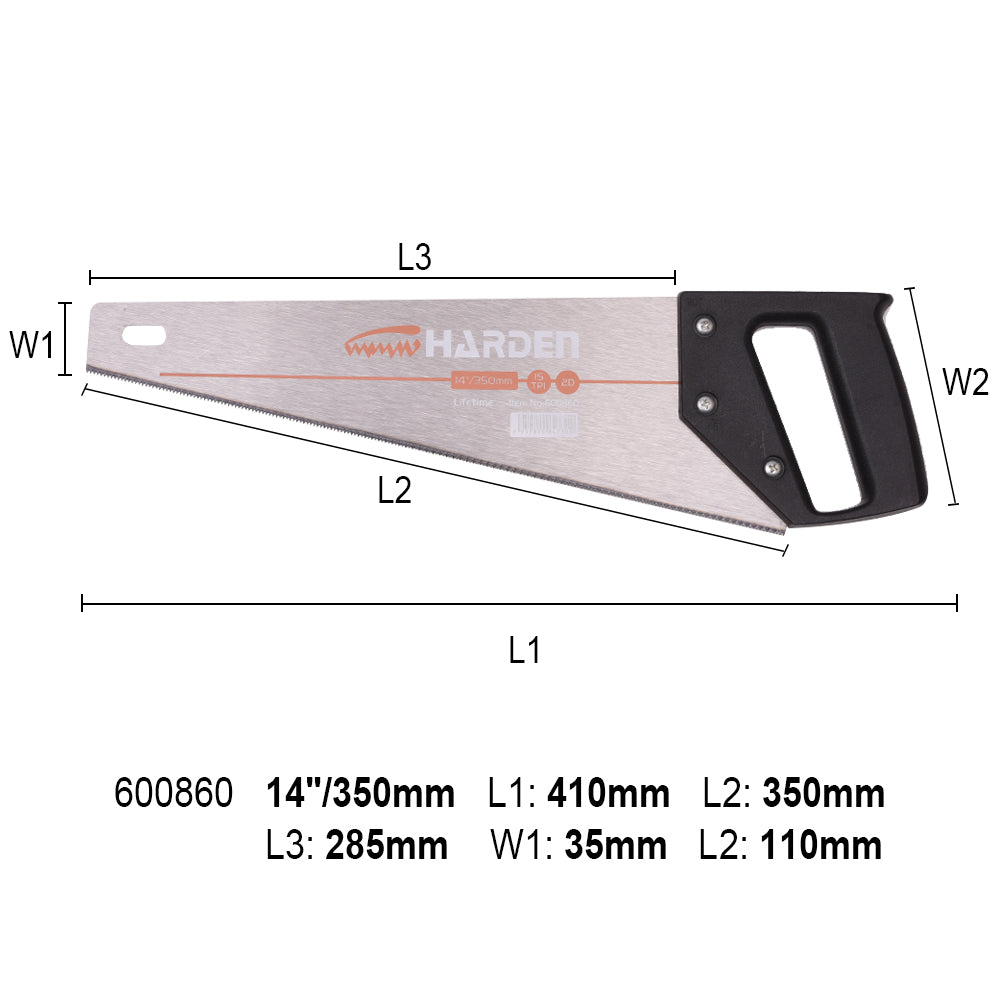 Harden Plastic Water Pipe Saw 350MM