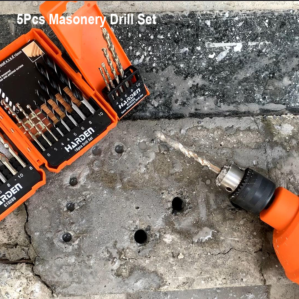 Harden 5Pcs Masonery Drill Set