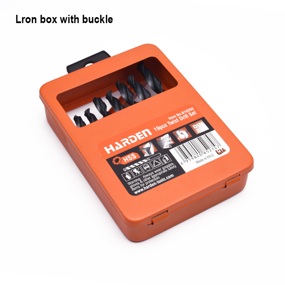 Harden 19Pcs Twist Drill Set