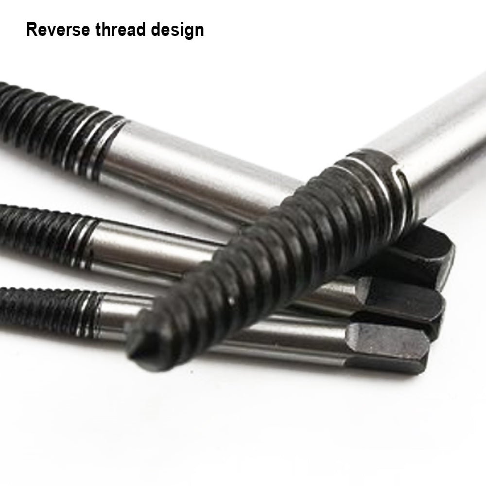 Harden Coarse Thread Screw Extractor Set 5Pcs
