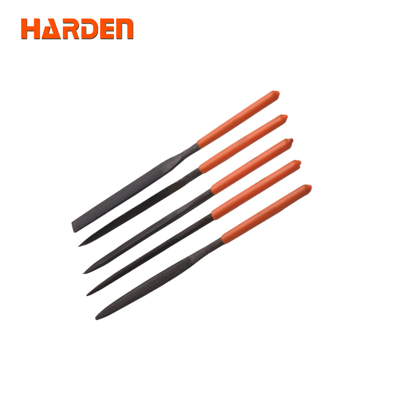 Harden 5Pcs Needle Files Set Size 5 X 185mm