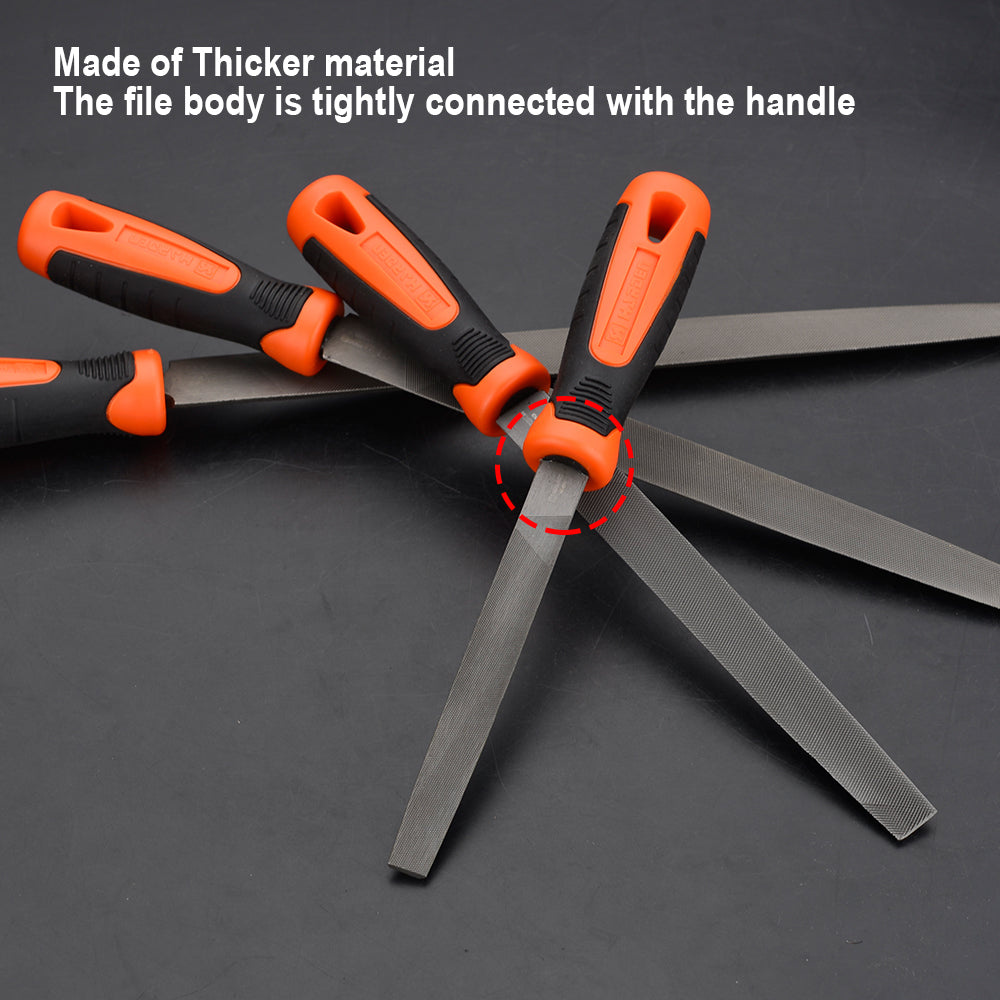 Harden Flat bastard mill File with soft Handle