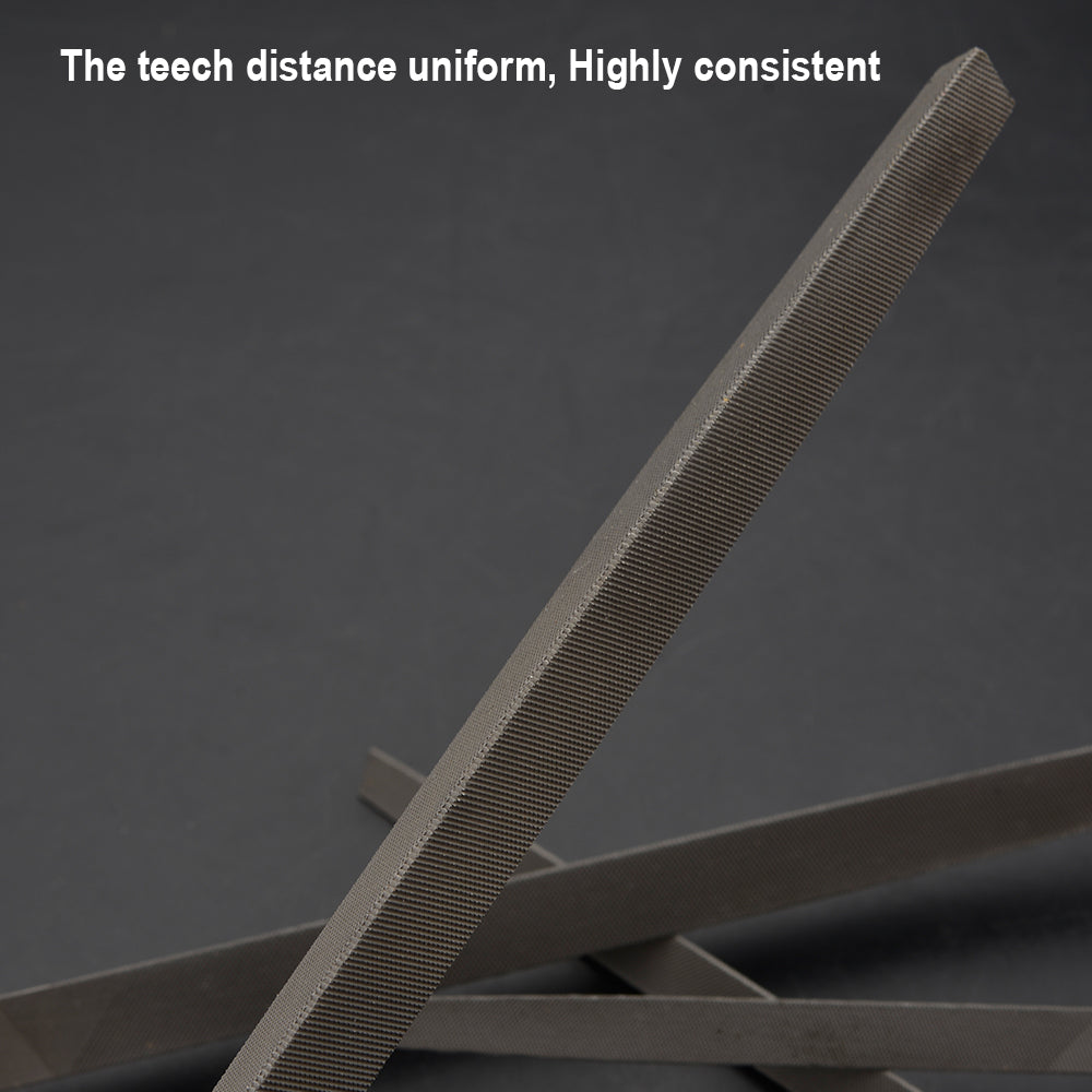 Harden Triangular half smooth file with soft handle 12"