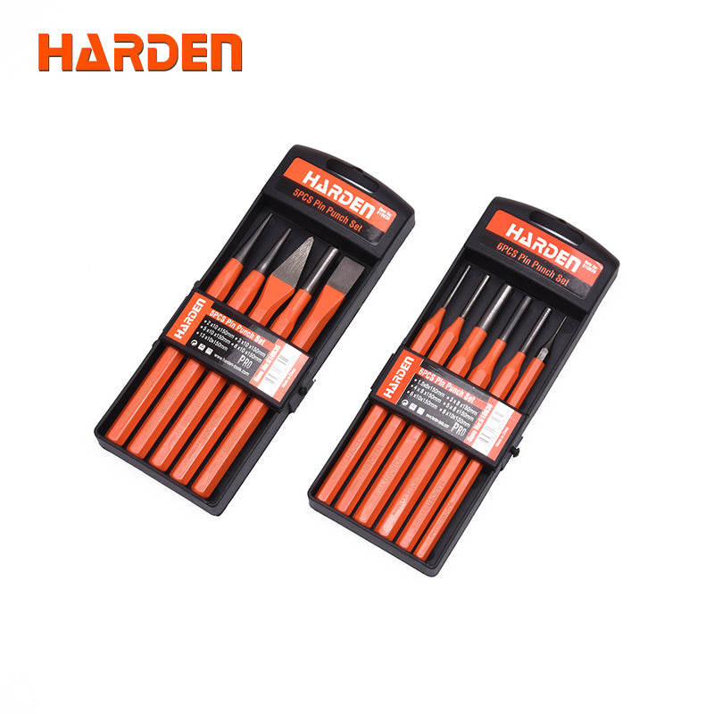 Harden 6Pcs Pin Punch Set