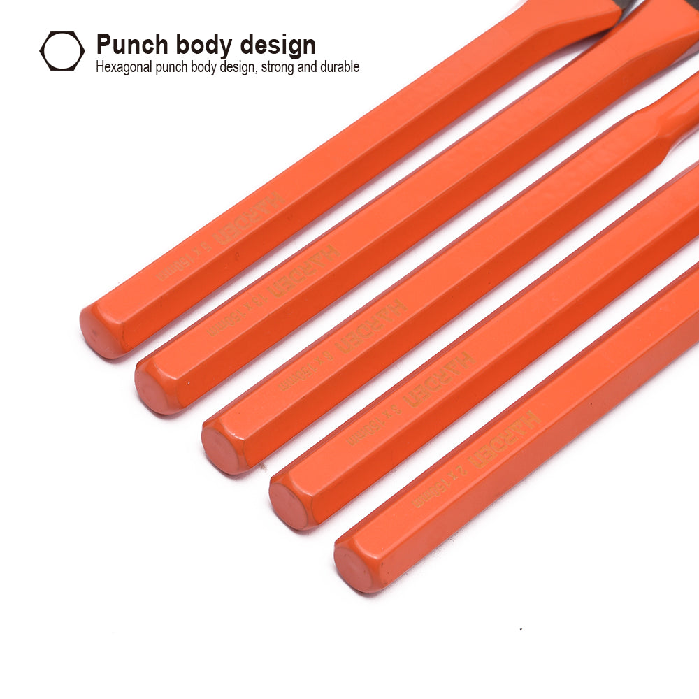 Harden 5Pcs Chiesel & Punch Set 610835