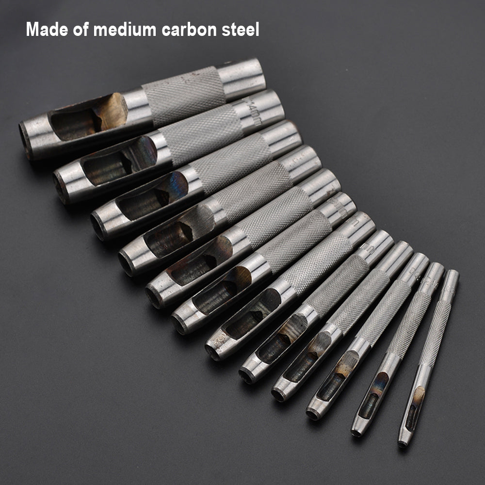 Harden 12Pcs Hollow Punch Set Size 3-16mm