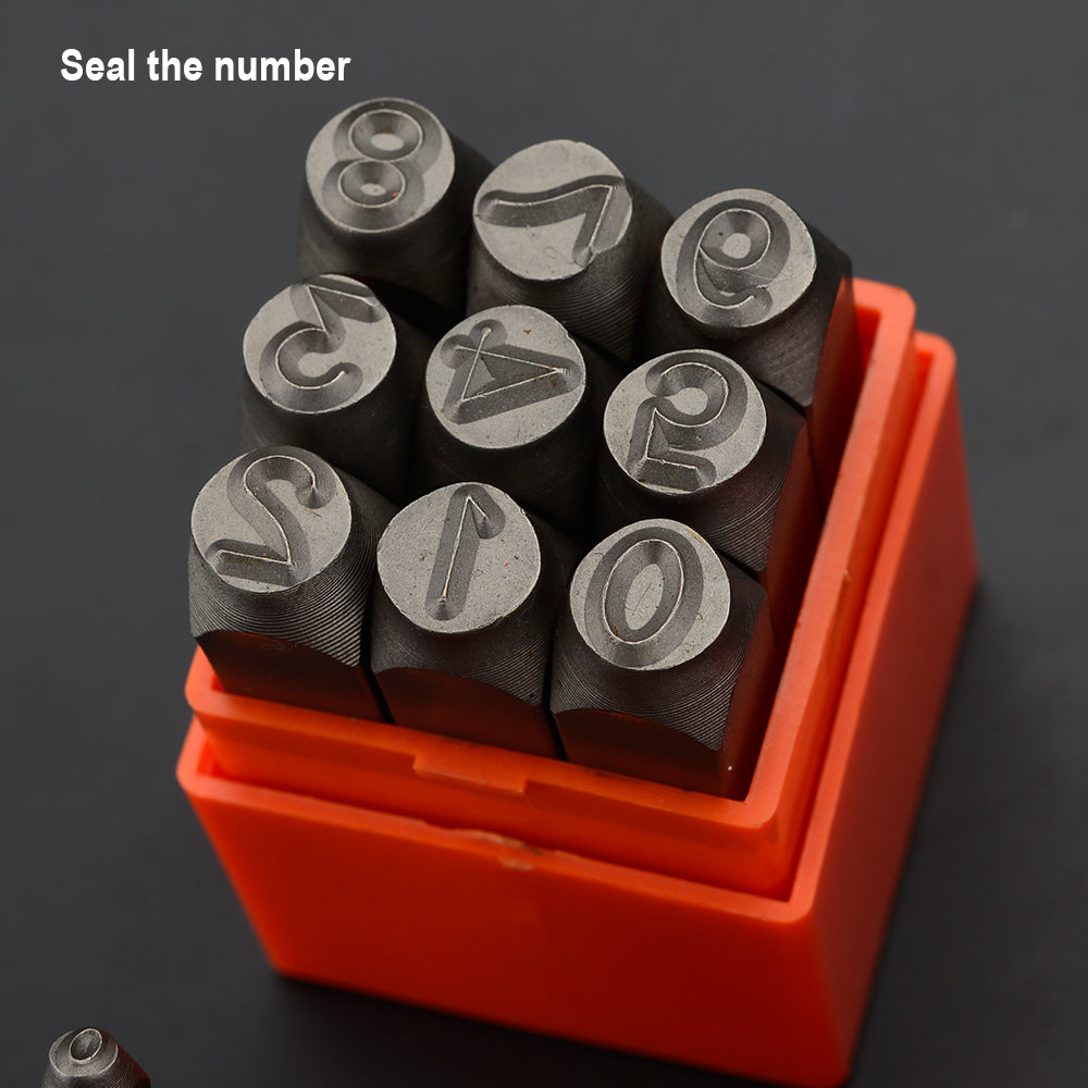 Harden 9Pcs Steel NumbersSize8mm