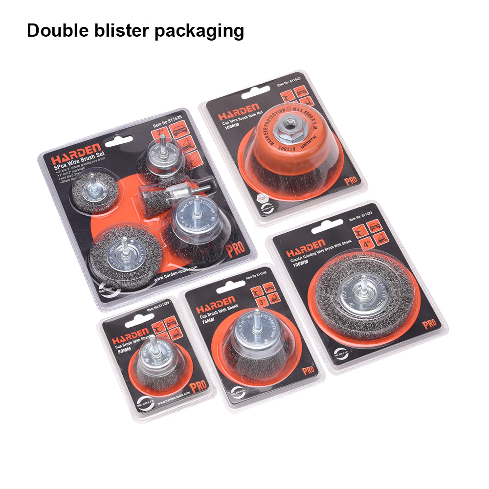 Harden 5Pcs Wire Brush Set 611535