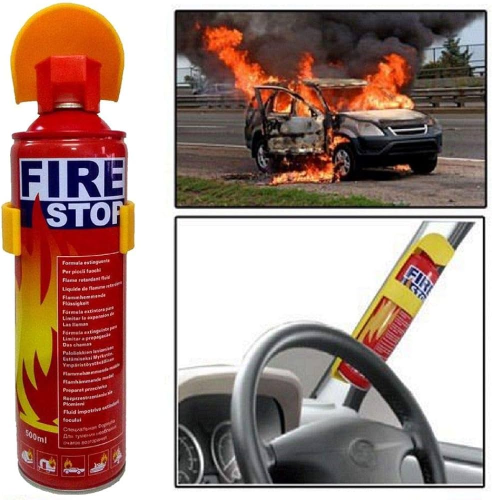 Compact Fire Red FIRE STOP - Compact Fire Extinguisher (500ml)