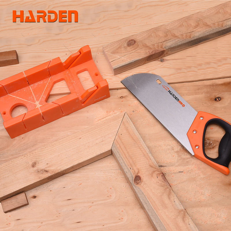 Harden 300x140x70mm Mitre Box With Back Saw Set 631246