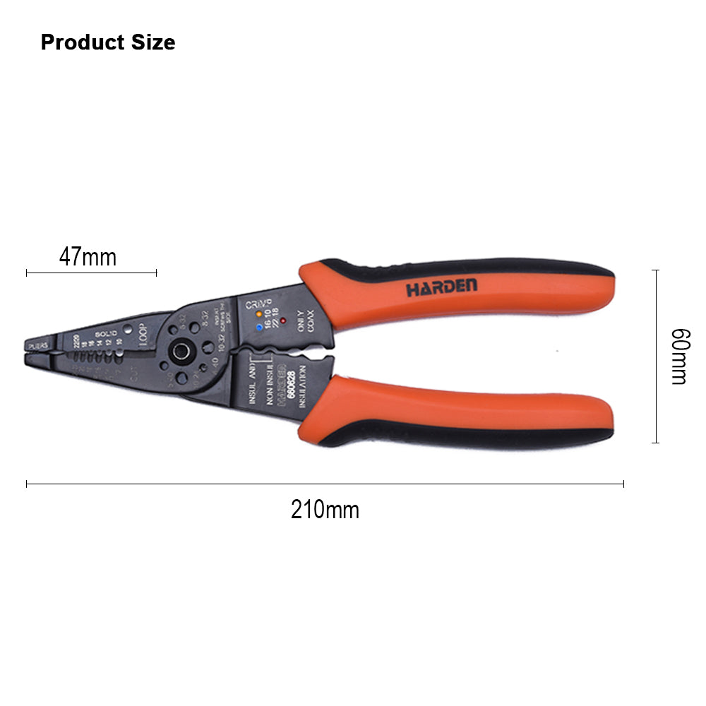 Harden 8" Multi Functional Wire Stripper 660628