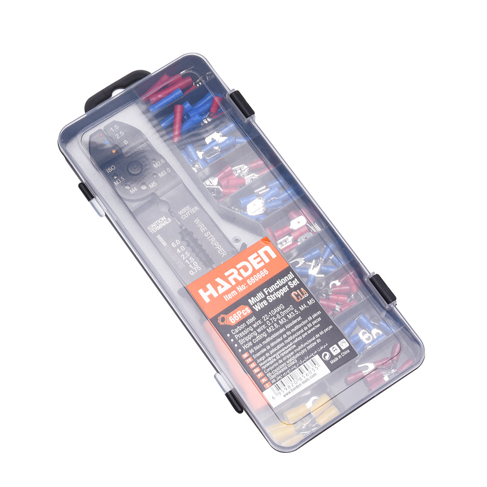 Harden 66Pcs Multi Functional Wire Stripper Set 660666