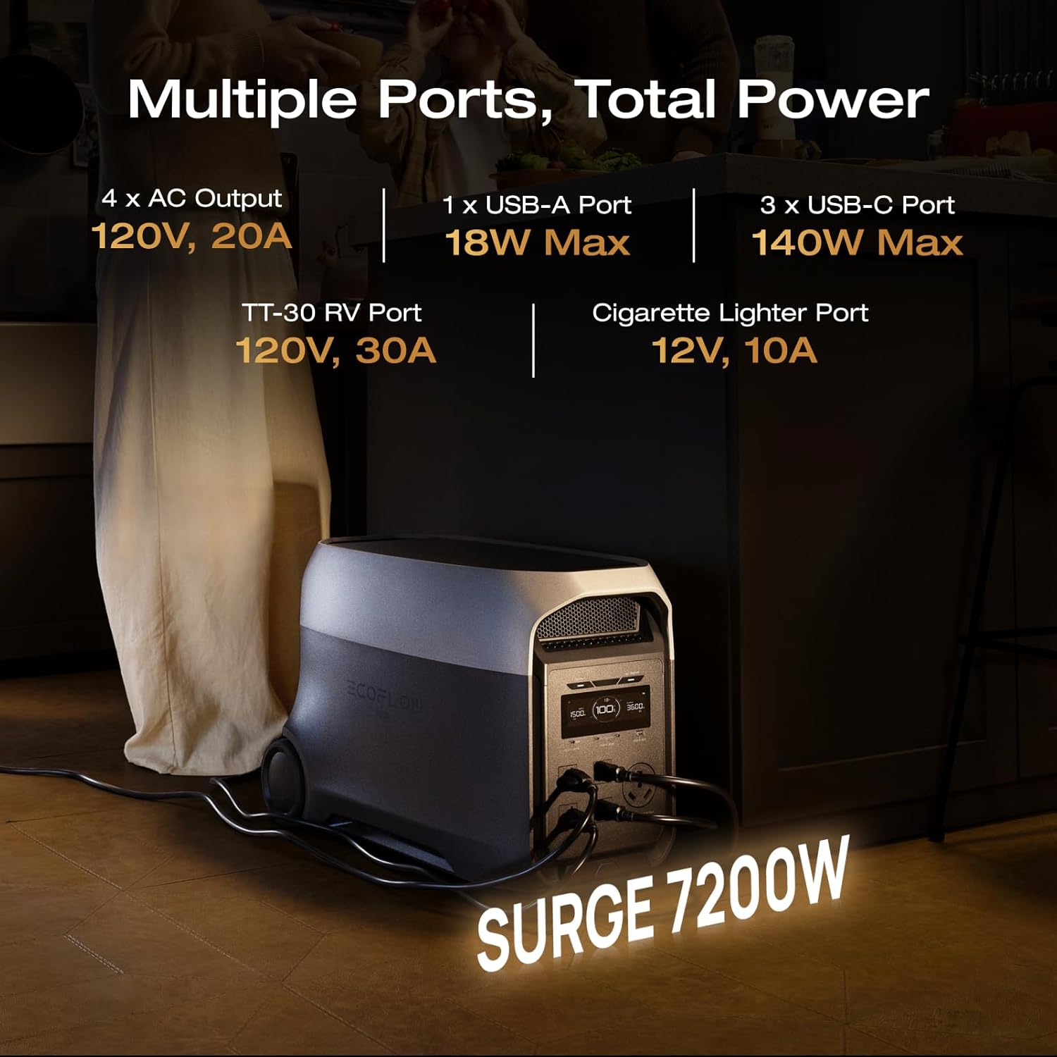 EcoFlow DELTA 3 Ultra Portable Power Station (3072Wh)