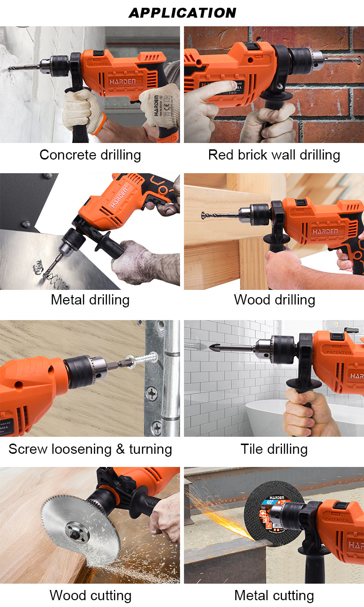 Harden Electric Drill 10mm 450W