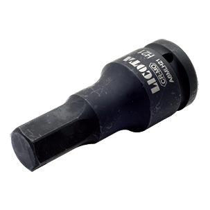 LICOTA MADE IN TAIWAN H22mm 3/4" DR. 100mmL HEX IMPACT DRIVER BLACK, CR-MO