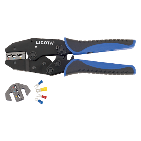 LICOTA MADE IN TAIWAN HEAVY-DUTY RATCHET CRIMPING TOOL FOR INSULATED TERMINAL