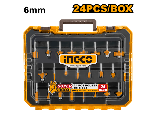 Ingco 24 Pcs Router bits set  AKRT24062