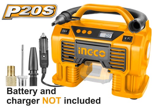 Ingco Lithium-Ion auto air compressor 20v CACLI2002