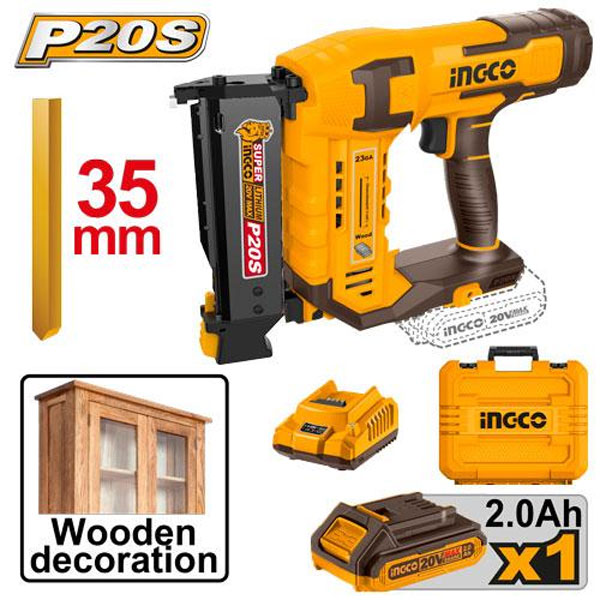 Ingco Cordless pin nailer 20V CBNLI3606