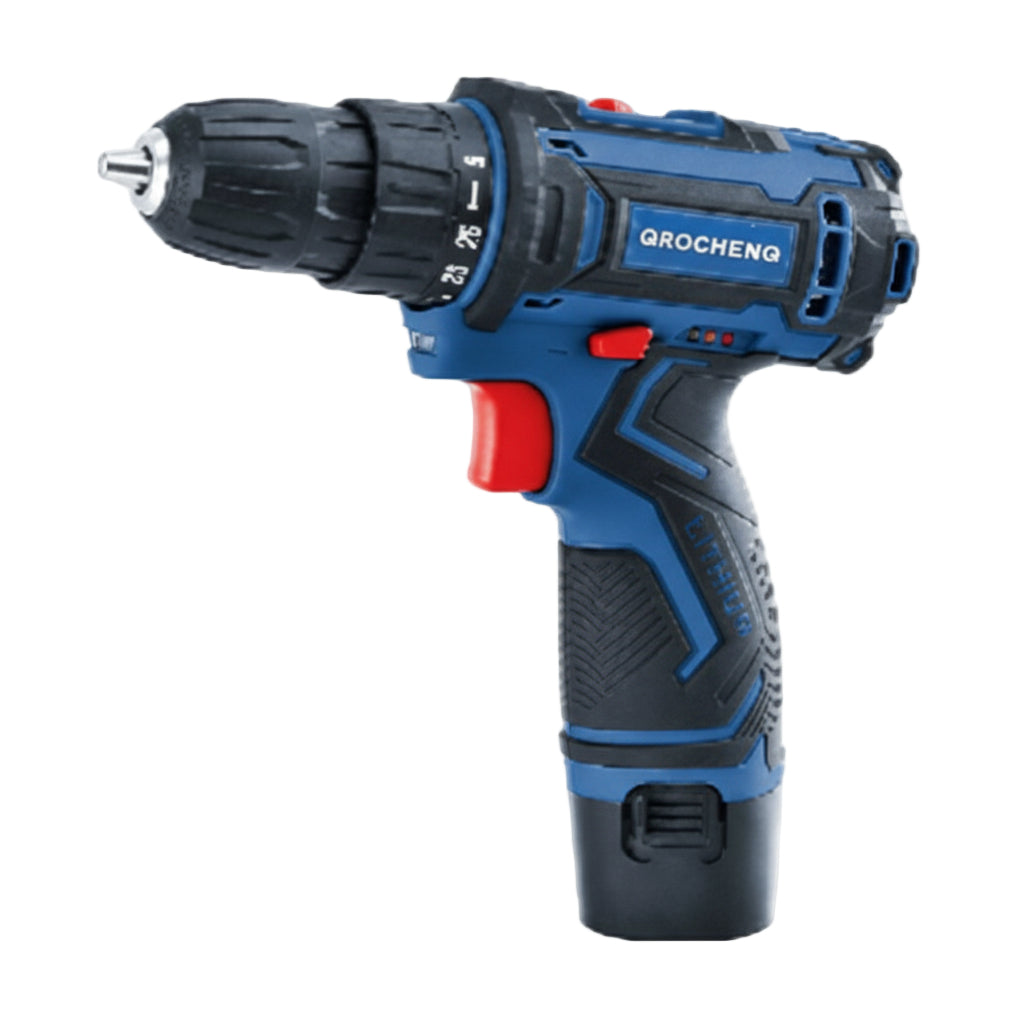 Gaocheng Cordless Driver Drill, 10mm, 12V, 1.3Ah, 16- 30Nm, 2-Speed, Rev, Ex. Battery, Li-ion, HD CD12V