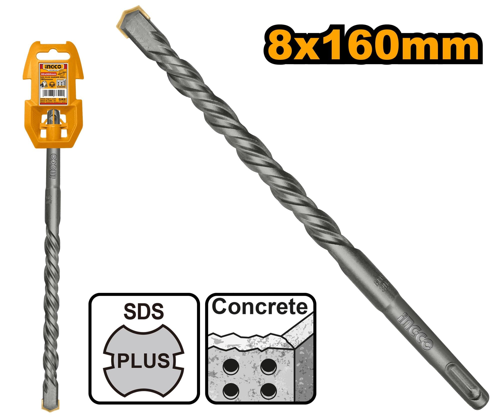 Ingco SDS plus hammer drill 8*160mm DBH1210802