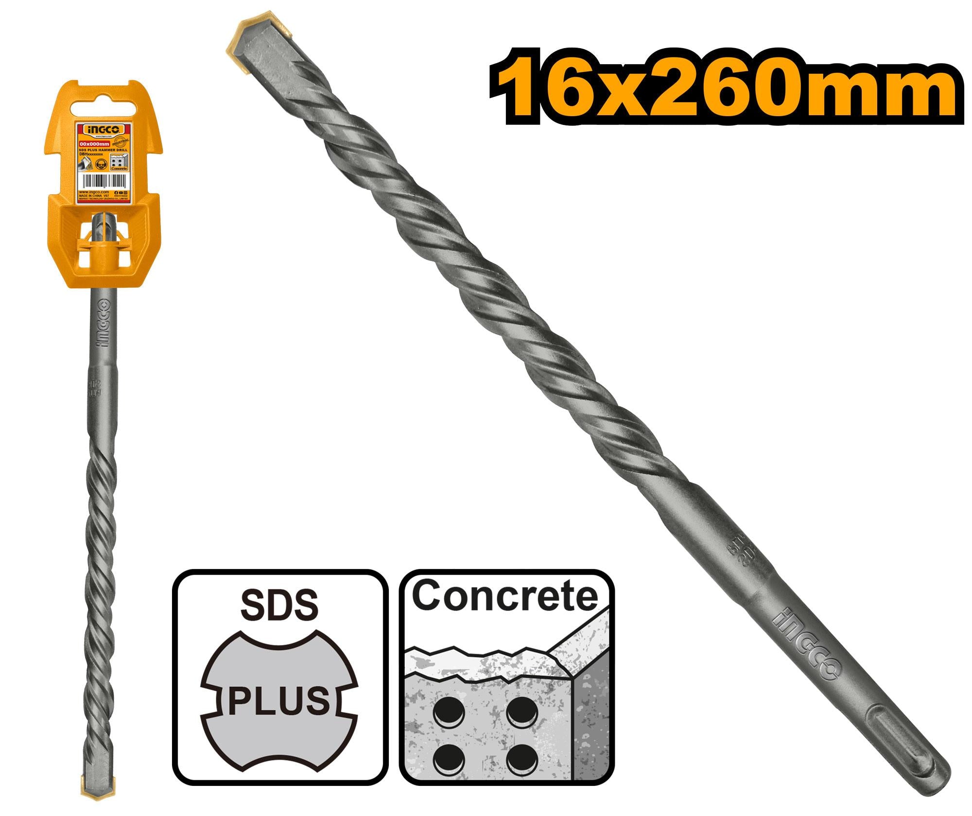 Ingco SDS plus hammer drill 16*260mm DBH1211603