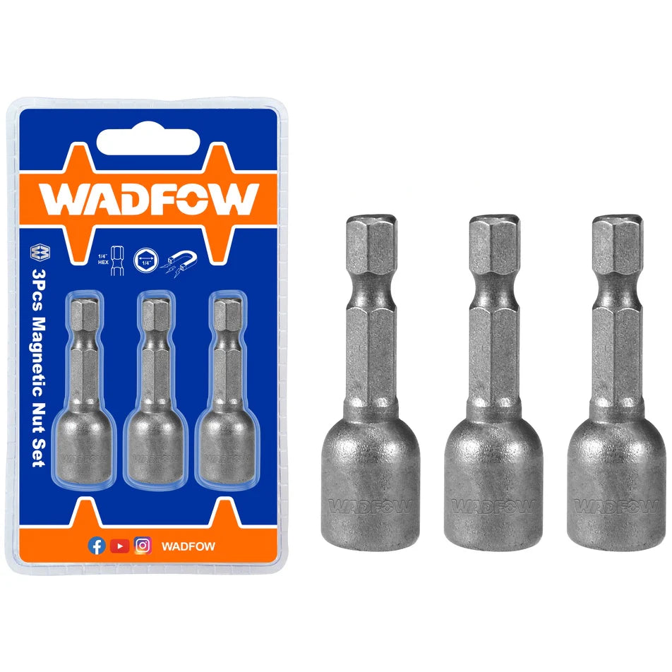 Wadfow 3 Pcs magnetic nut set WWR1K08