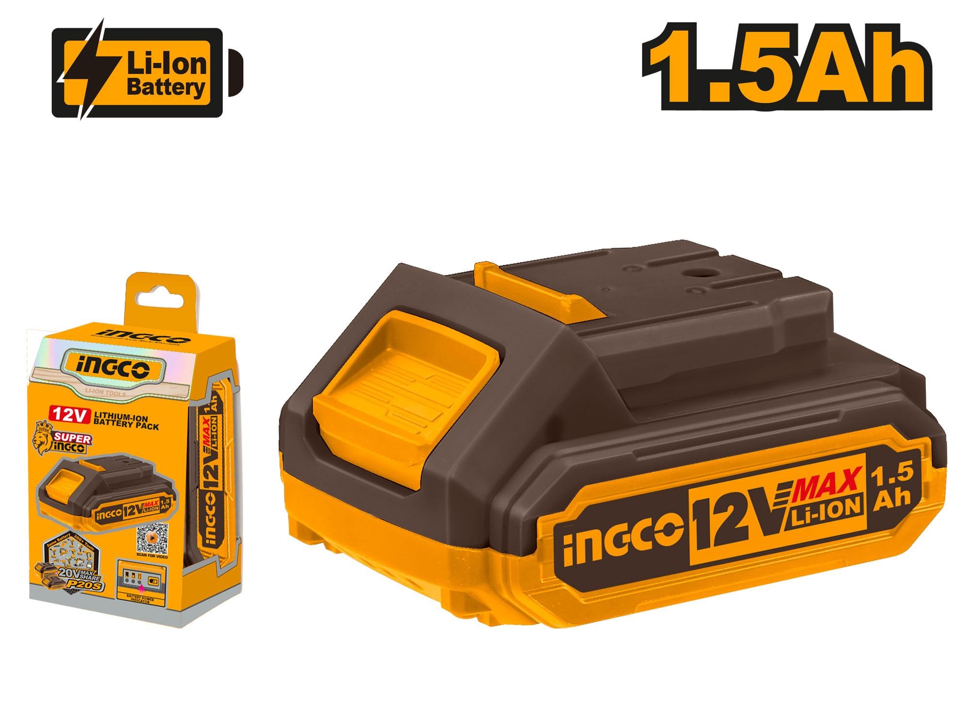 Ingco Lithium-Ion battery pack 20v FBLI12151