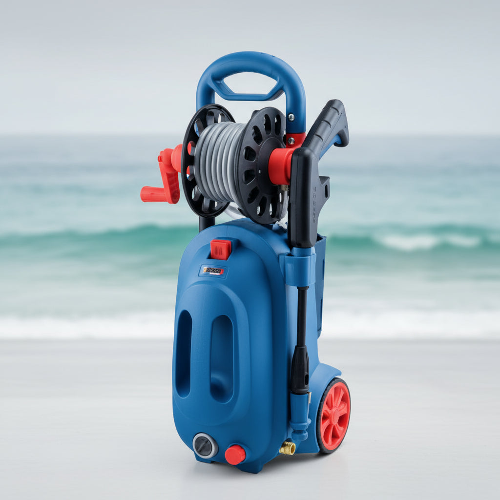 Gaocheng Pressure Washer 180 bar, 3000W, 640l/h, W/Wheels, HD GC-CW1880